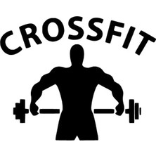 Crossfit Halter Sticker 20 x 16 cm