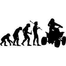 Evolution - Araç, Oto, Laptop, Duvar Uyumlu Sticker 10*4 cm