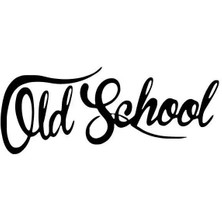 Old School Sticker Duvar Dekor Sticker 40 x 16 cm