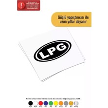 Lpg Sticker Oto Motor Laptop Duvar Folyo Sticker 10 x 7 cm