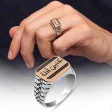 Hasbiyallah Yazılı 925 Gümüş Erkek Yüzük