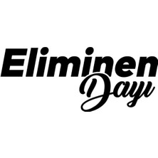Eliminen Dayı Sticker (Oto-Motor-Laptop-Duvar-Dekor) 10 x 4 cm
