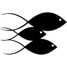 Xpetrana- Balık Ailesi Sticker 20 x 12 cm