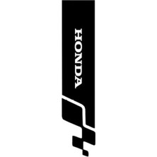Honda Tüm Modellerine Uyumlu Oyma Yazılı Oto Kaput Şerit Sticker 60 x 15 cm