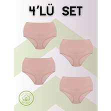 Dominant %95 Pamuk %5 Elastan Toparlayıcı Hamile Külodu Siyah Renk 4'lü Paket