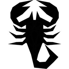 Geometrik Akrep Oto Motor Laptop Duvar Folyo Sticker 10X13 cm