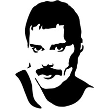 Şarkıcı Queen Sticker Oto Motor Laptop Duvar Folyo Sticker 10X14 cm