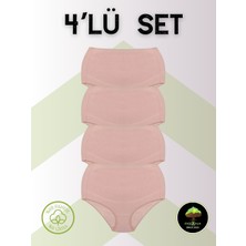 Dominant %95 Pamuk %5 Elastan Toparlayıcı Hamile Külodu Siyah Renk 4'lü Paket
