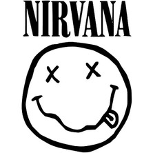 Nirvana Sticker (Oto-Motor-Laptop-Duvar-Dekor) 30 x 42 cm