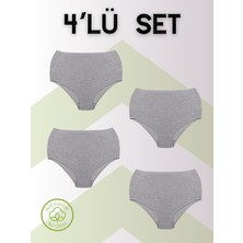 Dominant %95 Pamuk %5 Elastan Toparlayıcı Hamile Külodu Siyah Renk 4'lü Paket