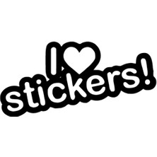 I Love Stickers Sticker Oto Motor Laptop Duvar Folyo Sticker 15X7 cm