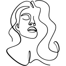 Xpetrana- Çizgisel Kadın Sticker 20 x 24 cm