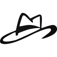 Western Kovboy Oto Motor Laptop Duvar Folyo Sticker 15 x 7