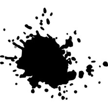 Tanecikli Boya Sıçraması Sticker Oto Motor Laptop Duvar Folyo Sticker 10X12 cm