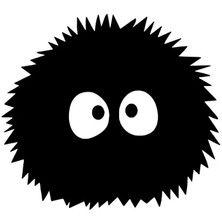 Dust Bunny Sticker (Oto-Motor-Laptop-Duvar-Dekor) 10 x 9 cm