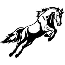 Zıplayan At - Araç, Oto, Laptop, Duvar Uyumlu Sticker 30*24 cm