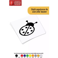 Uğur Böceği Sticker Oto Motor Laptop Duvar Folyo Sticker 50 x 50 cm