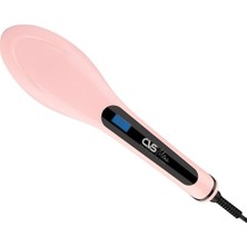 Serenity Haven Pembe Saç Düzleştirici Fırça, Kolay Kullanım, Parlak ve Pürüzsüz Saçlar Için Ideal