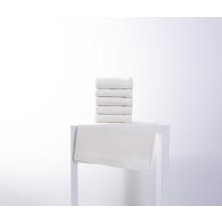 Etamin Bordürlü Kadife Jakarlı Havlu 6'lı (50X90)