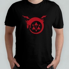 Fullmetal Alchemist %100 Pamuklu Bisiklet Yaka T-Shirt Model - 3