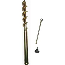 Sarı Metal Şemsiye Kazığı, Dayanıklı ve Şık Bahçe Aksesuarı