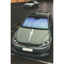 Kaput Şerit Sticker 25×60 cm Kılıç Desenli Kaput Kaplama Sticer Aksesuar Modifiye Yapışkanlı Etiket