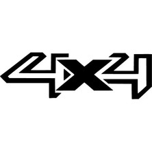 4x4 Sticker Oto Motor Laptop Duvar Folyo Sticker 15X4 cm