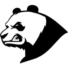 Sinirli Panda - Araç, Oto, Laptop, Duvar Uyumlu Sticker 30*27 cm