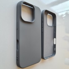Pirok Store İphone 16 Pro  İle Uyumlu İçi Kadife Esnek  Silikon Lansman Kılıf