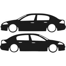 Otomobil Tasarım Oto Sticker Model 24 Siyah 15*5cm