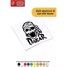 Dakar Kurukafa - Araç, Oto, Laptop, Duvar Uyumlu Sticker 30*36 cm
