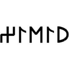 Göktürkçe Yıldız Ismi Yazı Sticker Yükseklik 5 cm