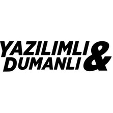 Yazılımlı ve Dumanlı Sticker Oto Motor Laptop Duvar Folyo Sticker 10X2 cm