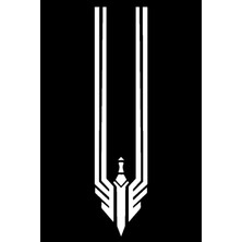 Oto Kaput Sticker Üçgen Damga Beyaz 12 x 60 cm