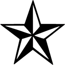 Deniz Yıldızı Tasarım Sticker 10 x 10 cm