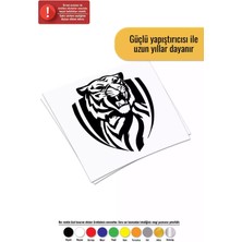Kaplan Amblem Sticker Oto Motor Laptop Duvar Folyo Sticker 15 x 16 cm