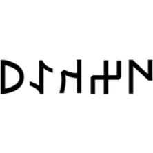 Göktürkçe Özkay Ismi Yazı Sticker Yükseklik 5 cm