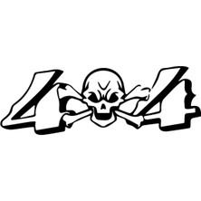 Kuru Kafa Off Road 4 x 4 Sticker (Oto-Motor-Laptop-Duvar-Dekor) 10 x 4 cm