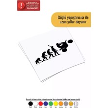 Homo Sapien Motor Sticker Oto Motor Laptop Duvar Folyo Sticker 40 x 16 cm