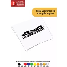 4x4 Off Road Sticker Oto Motor Laptop Duvar Folyo Sticker 80X32 cm