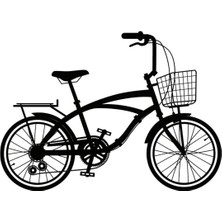 Bisiklet Model 4 Oto Özel Yeni Sticker 30 x 21 cm