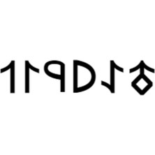 Göktürkçe Tayyip Ismi Yazı Sticker Yükseklik 5 cm