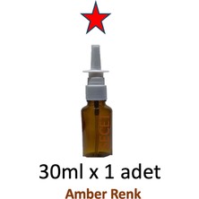 30 ml Burun Spreyi Amber Renk Boş Cam Şişe