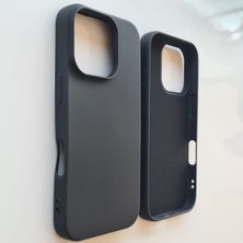Pirok Store İphone 16 Pro  İle Uyumlu İçi Kadife Esnek  Silikon Lansman Kılıf