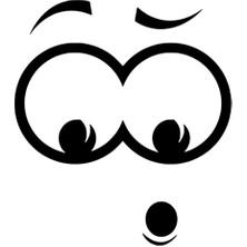 Klozetteki Şaşkın Sticker Oto Motor Laptop Duvar Folyo Sticker 10X11 cm