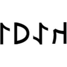 Göktürkçe Kayı Ismi Yazı Sticker Yükseklik 5 cm