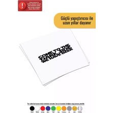 Star Wars Come To The Dark Side - Araç, Oto, Laptop, Duvar Uyumlu Sticker 40*12 cm