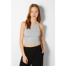 Fitilli Kolsuz T-Shirt