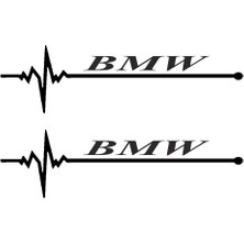 Nabız Ritm Oto Cam Sticker Bmw 30 x 8 cm