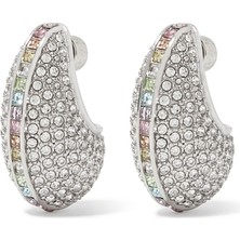 Pavé Rainbow Küpe, Renkli Kristalli Modern Tasarım